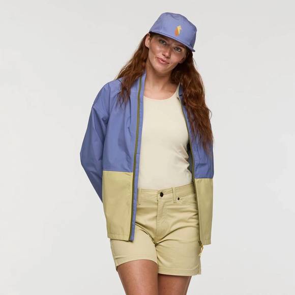 NEW COTOPAXI cielo rain jacket in blue smoke/grain